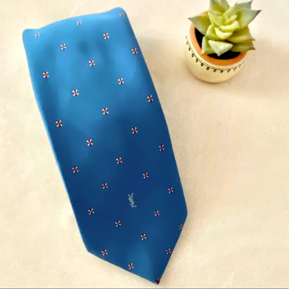 YSL Yves Saint Laurent Mens Silk Tie